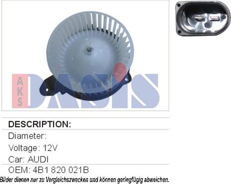 AKS Dasis 740166N - Вентилятор салона autodnr.net