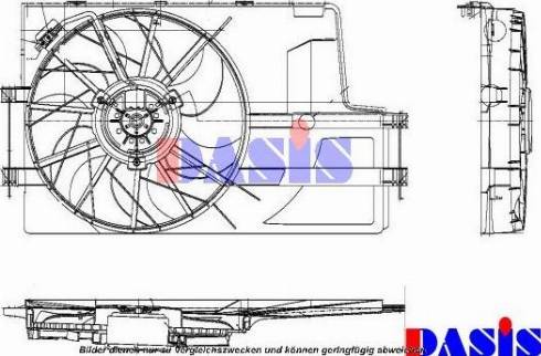 AKS Dasis 741460N - Вентилятор, охолодження двигуна autocars.com.ua