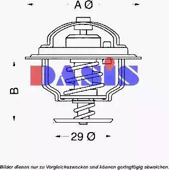 AKS Dasis 750088N - Термостат, охолоджуюча рідина autocars.com.ua