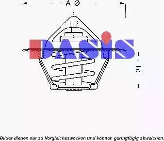 AKS Dasis 750096N - Термостат, охолоджуюча рідина autocars.com.ua