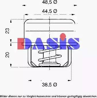 AKS Dasis 750417N - Термостат, охлаждающая жидкость autodnr.net