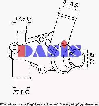 AKS Dasis 750734N - Термостат, охолоджуюча рідина autocars.com.ua