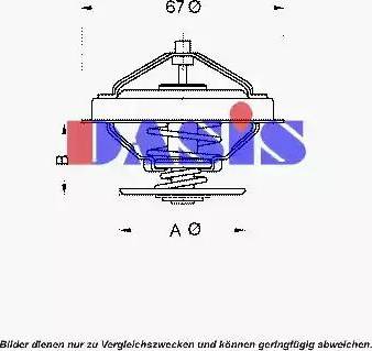 AKS Dasis 750953N - Термостат, охолоджуюча рідина autocars.com.ua