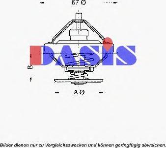 AKS Dasis 751599N - Термостат, охолоджуюча рідина autocars.com.ua