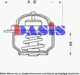 AKS Dasis 751767N - Термостат, охолоджуюча рідина autocars.com.ua