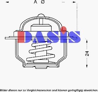 AKS Dasis 751791N - Термостат, охолоджуюча рідина autocars.com.ua