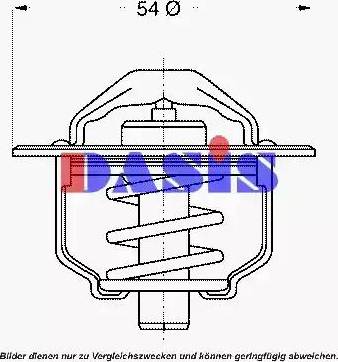 AKS Dasis 751799N - Термостат, охолоджуюча рідина autocars.com.ua