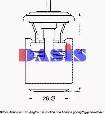 AKS Dasis 751818N - Термостат, охлаждающая жидкость autodnr.net