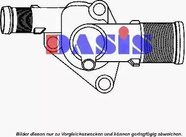 AKS Dasis 751824N - Термостат, охолоджуюча рідина autocars.com.ua