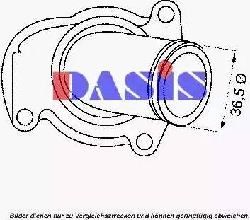 AKS Dasis 751843N - Термостат, охолоджуюча рідина autocars.com.ua