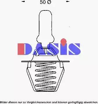 AKS Dasis 751849N - Термостат, охолоджуюча рідина autocars.com.ua