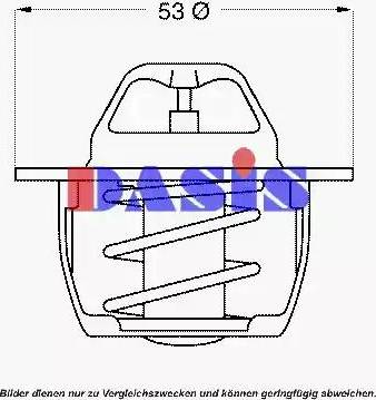 AKS Dasis 751850N - Термостат, охолоджуюча рідина autocars.com.ua