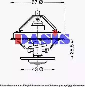 AKS Dasis 751871N - Термостат, охолоджуюча рідина autocars.com.ua