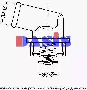 AKS Dasis 751907N - Термостат, охлаждающая жидкость autodnr.net