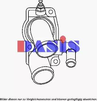 AKS Dasis 751913N - Термостат, охолоджуюча рідина autocars.com.ua