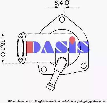 AKS Dasis 751918N - Термостат, охолоджуюча рідина autocars.com.ua