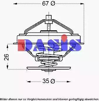 AKS Dasis 751932N - Термостат, охолоджуюча рідина autocars.com.ua