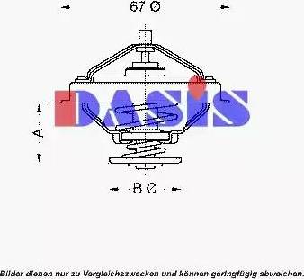 AKS Dasis 751933N - Термостат, охолоджуюча рідина autocars.com.ua