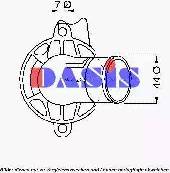 AKS Dasis 751952N - Термостат, охлаждающая жидкость autodnr.net