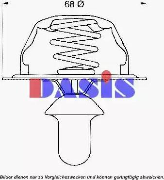 AKS Dasis 751963N - Термостат, охолоджуюча рідина autocars.com.ua