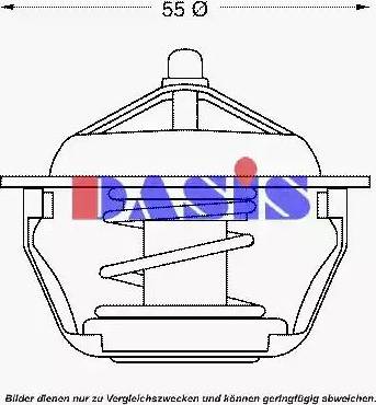 AKS Dasis 751965N - Термостат, охолоджуюча рідина autocars.com.ua