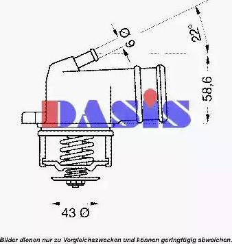 AKS Dasis 751971N - Термостат, охолоджуюча рідина autocars.com.ua