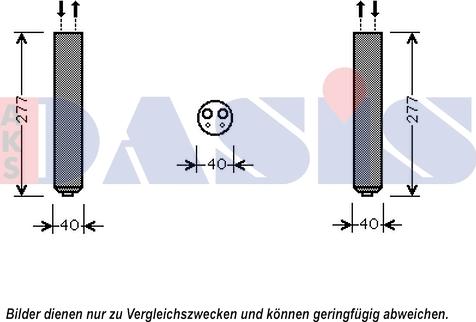 AKS Dasis 800624N - Осушувач, кондиціонер autocars.com.ua