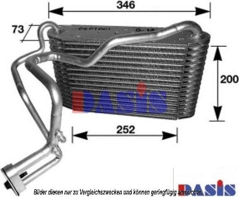 AKS Dasis 820009N - Випарник, кондиціонер autocars.com.ua