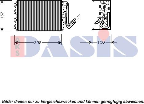 AKS Dasis 820195N - Випарник, кондиціонер autocars.com.ua