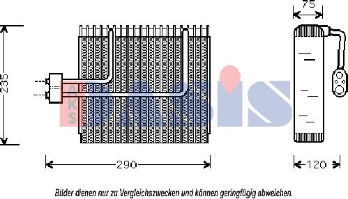 AKS Dasis 820219N - Випарник, кондиціонер autocars.com.ua