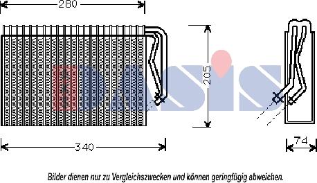 AKS Dasis 820229N - Випарник, кондиціонер autocars.com.ua