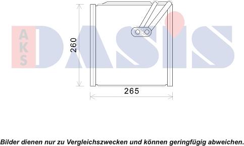 AKS Dasis 820384N - Випарник, кондиціонер autocars.com.ua