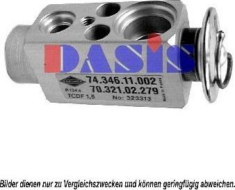 AKS Dasis 840076N - Розширювальний клапан, кондиціонер autocars.com.ua