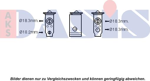 AKS Dasis 840312N - Розширювальний клапан, кондиціонер autocars.com.ua