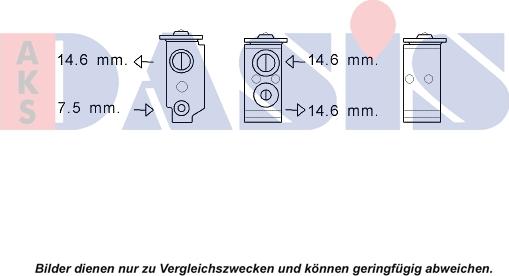 AKS Dasis 840315N - Розширювальний клапан, кондиціонер autocars.com.ua