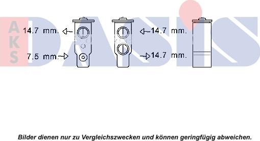 AKS Dasis 840318N - Розширювальний клапан, кондиціонер autocars.com.ua