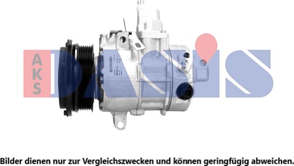AKS Dasis 850189N - Компресор, кондиціонер autocars.com.ua
