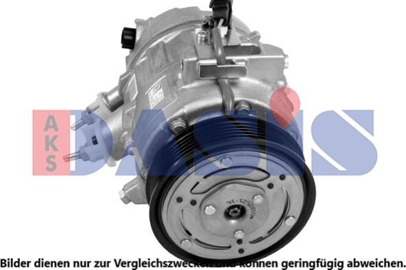 AKS Dasis 850199N - Компресор, кондиціонер autocars.com.ua