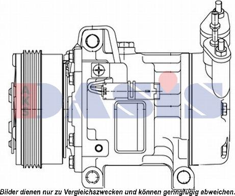 AKS Dasis 850418N - Компресор, кондиціонер autocars.com.ua