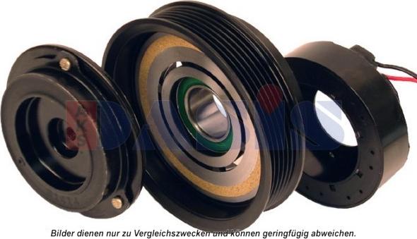 AKS Dasis 850443N - Приводной диск, електромагнітне зчеплення-компресор autocars.com.ua