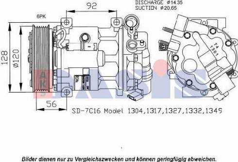 AKS Dasis 850477N - Компресор, кондиціонер autocars.com.ua