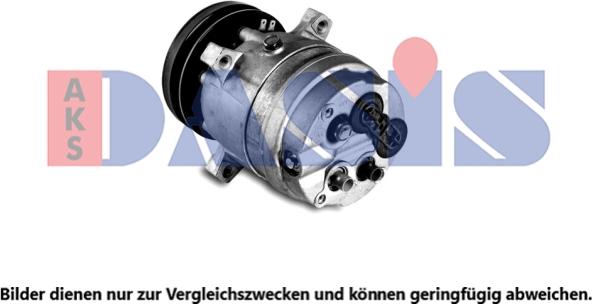 AKS Dasis 850736N - Компресор, кондиціонер autocars.com.ua