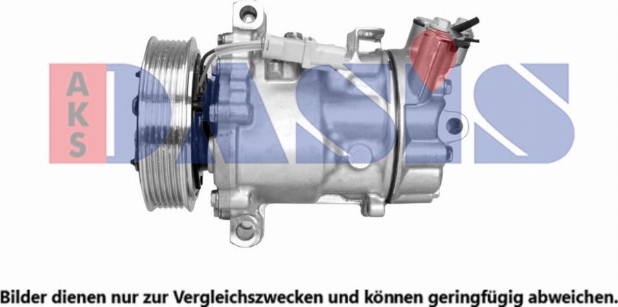 AKS Dasis 850775N - Компресор, кондиціонер autocars.com.ua