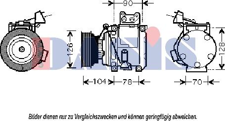 AKS Dasis 851034N - Компрессор кондиционера autodnr.net