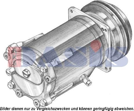 AKS Dasis 851090N - Компрессор кондиционера autodnr.net