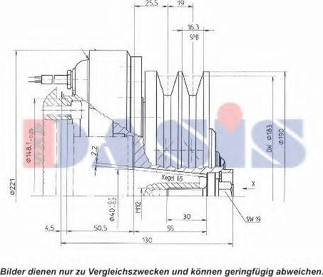 AKS Dasis 851131N - Электромагнитное сцепление, компрессор autodnr.net