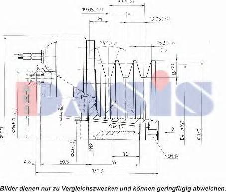 AKS Dasis 851141N - Електромагнітне зчеплення, компресор autocars.com.ua