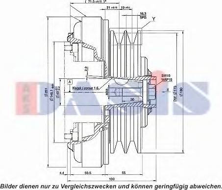 AKS Dasis 851159N - Электромагнитное сцепление, компрессор autodnr.net