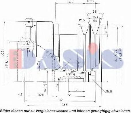 AKS Dasis 851172N - Электромагнитное сцепление, компрессор autodnr.net