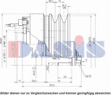 AKS Dasis 851191N - Компресор, кондиціонер autocars.com.ua